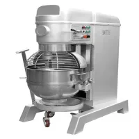 Commercial Electric Industrial Food Mixer 7kW 150L , 3-Speed Heavy-Duty Planetary Mixer with Safety Net & Trolley WG-B150