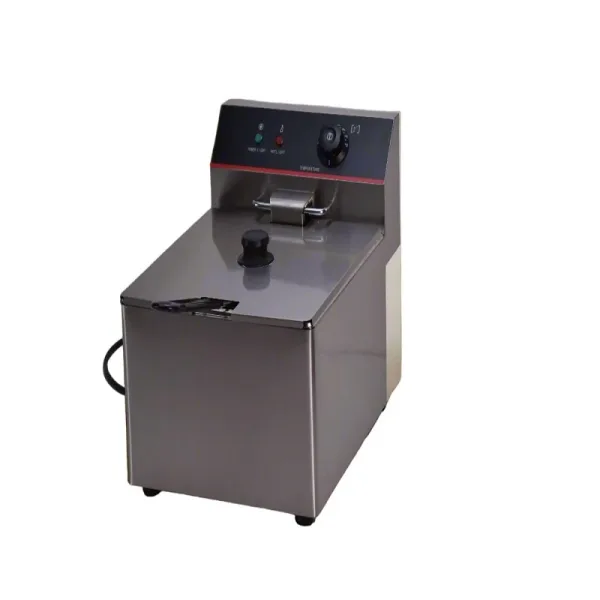 Commercial Electric Fryer 11L Countertop, 3.5kW High-Power Single Tank Deep Fryer, Professional Stainless Steel Fryer WG-11L