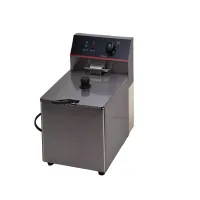 Commercial Electric Fryer 11L Countertop, 3.5kW High-Power Single Tank Deep Fryer, Professional Stainless Steel Fryer WG-11L