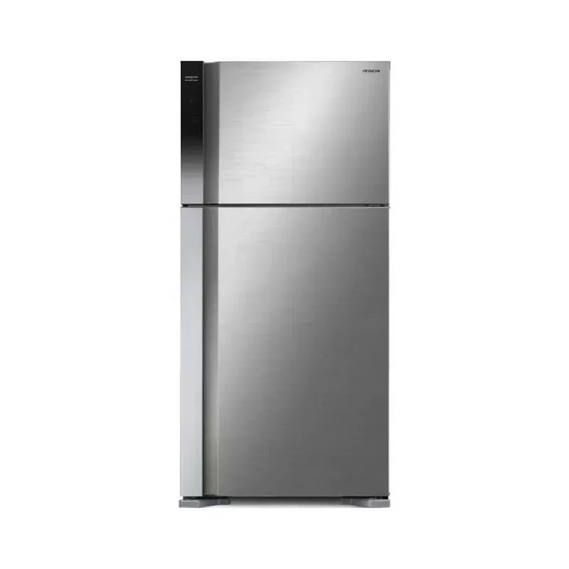 Hitachi Refrigerator 450L, 2 Door Refrigerator, Inverter Technology for Power Saving, Dual Fan Cooling, Nano Titanium Filter, Stabilizer Free, Tempered Glass Shelves, Long Cool Keeper HRTN7489DFBBKET