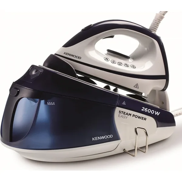 Kenwood Steam Iron Station 2600W with 1.8L Water Tank Capacity, Ceramic Soleplate, 180g Shot, Anti Drip, Auto Shut Off, Self Clean Function SSP20.000WB