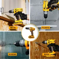 Ingco Impact Drill Machine Lithium-ion 20V 45Nm with 47pcs Accessories CIDLI201452
