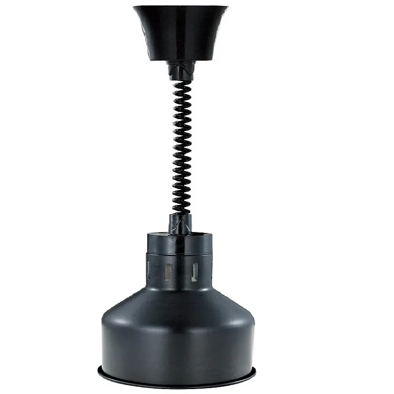 Commercial Electric Infrared Food Heat Lamp 250W, 0.6m1.8m Adjustable Height, Sleek Black Hanging Food Warmer A032