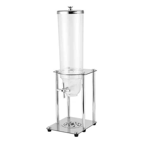 Commercial Electric Single Cereal Dispenser 3.5L, Transparent PC Container, Stainless Steel Base WG-SS3.5L