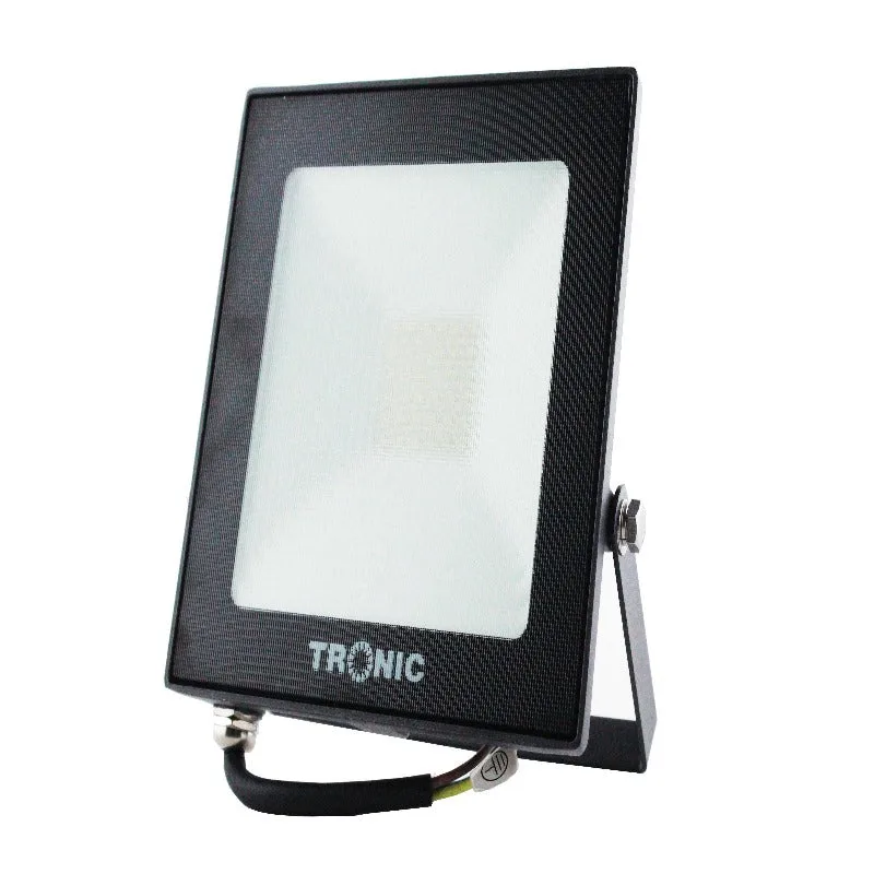 Tronic Slim Black LED Flood Light - 50W Daylight, IP65
