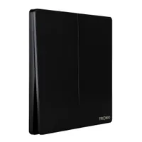 Tronic Black - 2 Gang 2 Way Switch