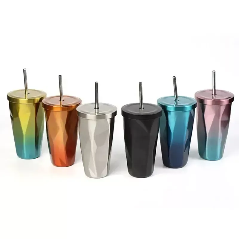Nadstar Travel Mug 600ML With Lid & Straw Travel Coffee Mug Reusable Cup with Leakproof Lid 35052-16