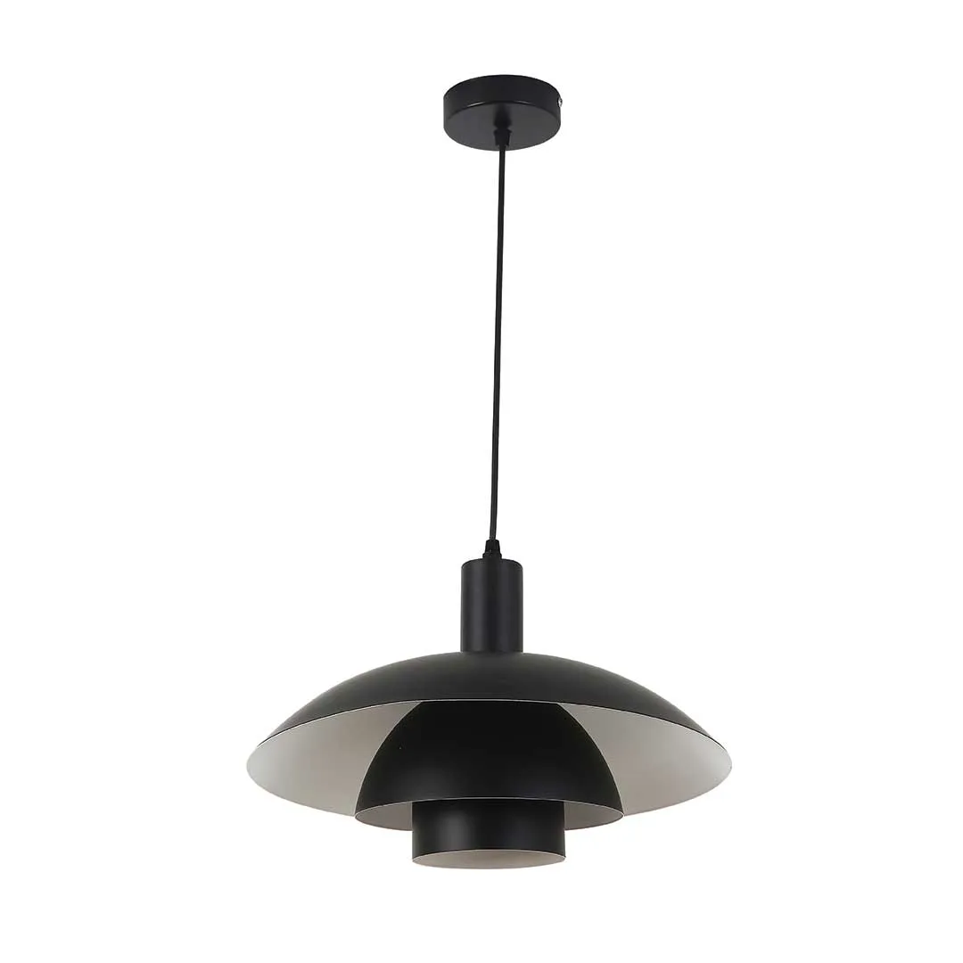 Tronic Modern Scandinavian Black Dome Pendant Light