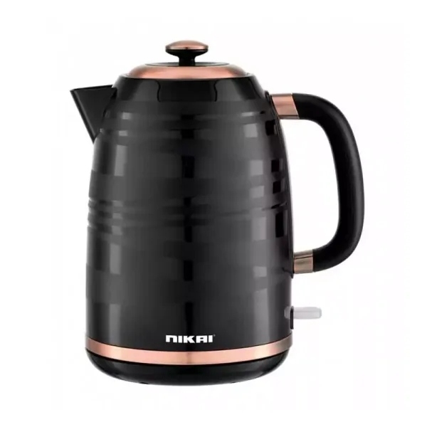 Nikai Jug Kettle 1.7L Plastic With Water Guage 2200W NK244P Automatic Shut Off Boil Dry Protection With Indicator Light Removable Filter Net