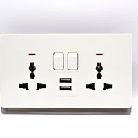 Tronic Universal Twin Socket with USB