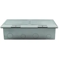 Tronic Dual Pop-Up Floor Socket with RJ45 & RJ11 Ports