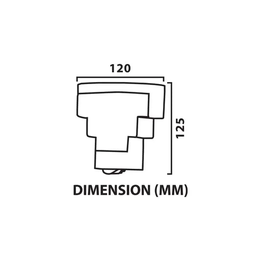 Tronic 6W LED Outdoor Wall Light - IP54 Warm White