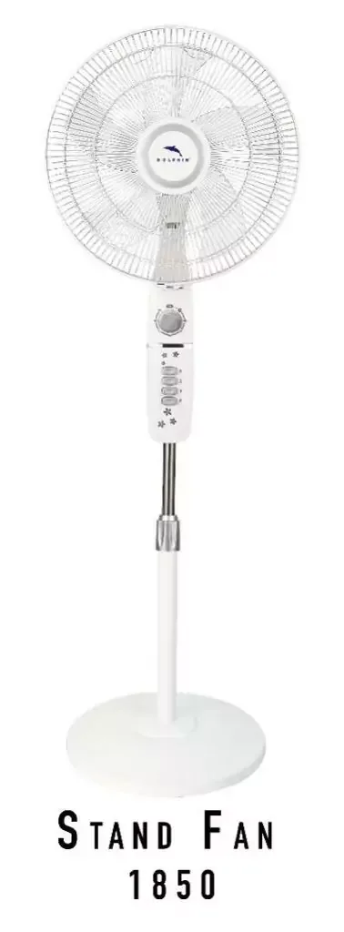 Dolphin Stand Fan w/Timer & Speed Plastic Blade 1850