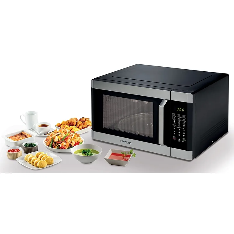 Kenwood Microwave 42l Digital 11 Power Levels 1100w Mwm42.000bk - 99 Mins Timer Defrost Settings Glass Turntable 34.5Cm Pull Handle Door