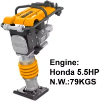 Ingco Tamping Rammer Honda Engine 5.5HP Petrol GRT75-1