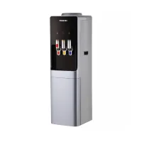 Nikai Water Dispenser 3 Taps Top Load With Refrigerator NWD2808RS 3 Taps Hot Normal And Cold Compressor Cooling Steel Tank Anti Bacterial Design