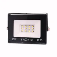 Tronic 10W Slim LED Flood Light - Black Body, Daylight