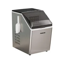 Nikai Ice Maker 3.2L Tank 24 Ice Cubes Per Cycle 1.3Kg Ice Bin Storage 130W NIM3412A Stainless Steel Housing With Semi Transparent Lid Large Viewing Window Led Display Showing Timer