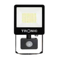 Tronic 50W LED Flood Light with Sensor - IP66, 6500K Daylight