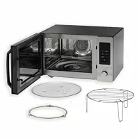 Kenwood Microwave 30l Digital 11 Power Levels 700w Mwm30.000bk - 95 Mins Timer Defrost Settings Glass Turntable 31.5Cm Pull Handle Door