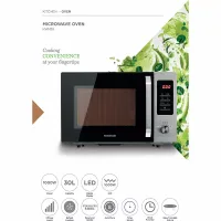 Kenwood Microwave 30l Digital 11 Power Levels 700w Mwm30.000bk - 95 Mins Timer Defrost Settings Glass Turntable 31.5Cm Pull Handle Door