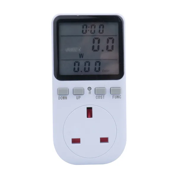 Tronic Digital Power Meter Plug - with Energy Usage & Cost Monitoring