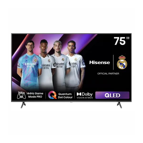 Hisense 75" QLED UHD 4K Smart TV with Dolby Vision IQ, Built-in Subwoofer, Vidaa OS, Voice Control 75Q7N
