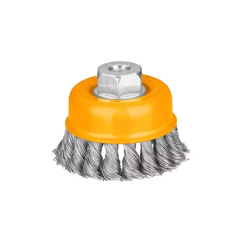 Ingco Twist Wire Cup Brush with Nut 100mm WB21002