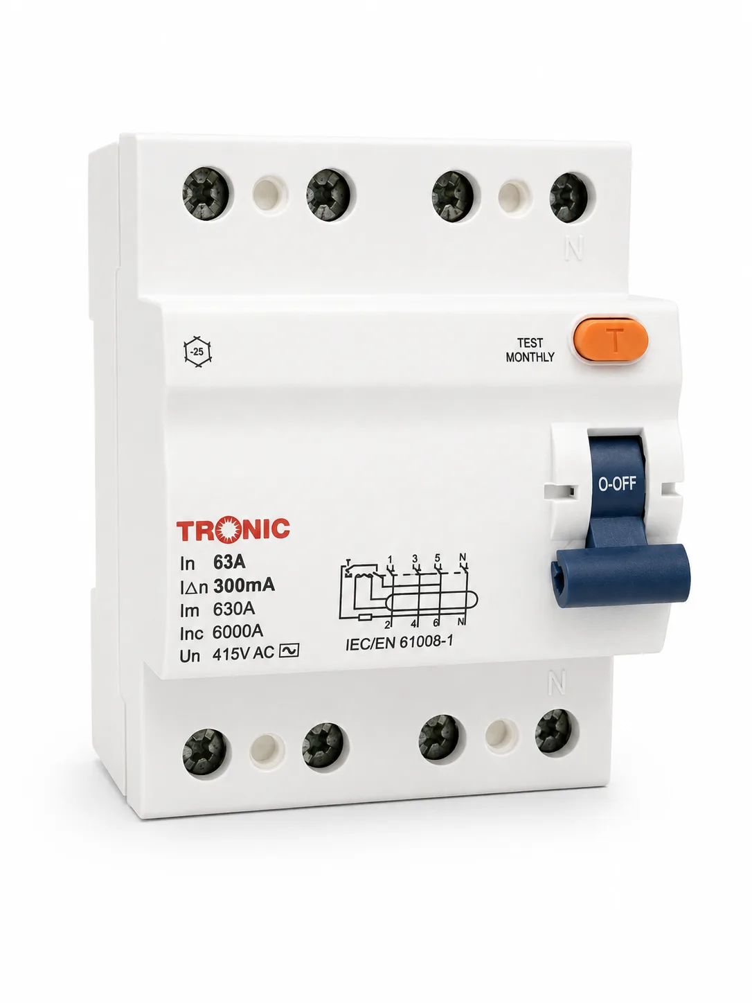 Tronic 63A Circuit Breaker Three Phase