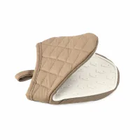 Decakila Silicone FDA Oven Mitts Thickened Oven Gloves 500�F / 250�C Heat Resistance Linen Thermal Insulation Silicone Oven Mitts Thick for Safe Cooking, Baking KMTT054R