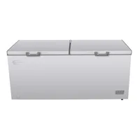 Silverdome Double Door Chest Freezer 708L with Cool Pack, 3 Storage Baskets, Electronic Control, LED Light & Lock and Key CFM 750