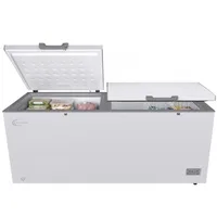Silverdome Double Door Chest Freezer 708L with Cool Pack, 3 Storage Baskets, Electronic Control, LED Light & Lock and Key CFM 750