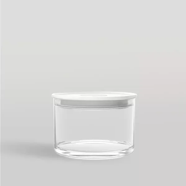 Ocean Norma Glass Jar Pure White 385ml 5B23314G0004