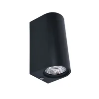 Tronic Black Up & Down COB Wall Light
