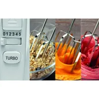 Hisense Hand & Stand Mixer 3L Bowl, 500W, 5 Speeds, Plastic & Metal Construction HM500DCS