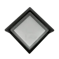 Tronic Black LED Wall Light Square