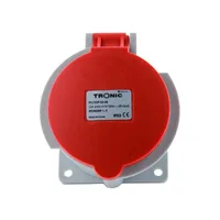 Tronic Industrial Wall Socket 5 Pin 32 Amps