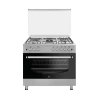 Dolphin Free Standing Cooking Range 90x60, 4 Gas Burners, 2 Electric Burner & Electric Oven, Inox FS09060I-4G2E/E
