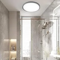 Tronic Ceiling Light LED Round Slim 26W - Sleek Black Finish