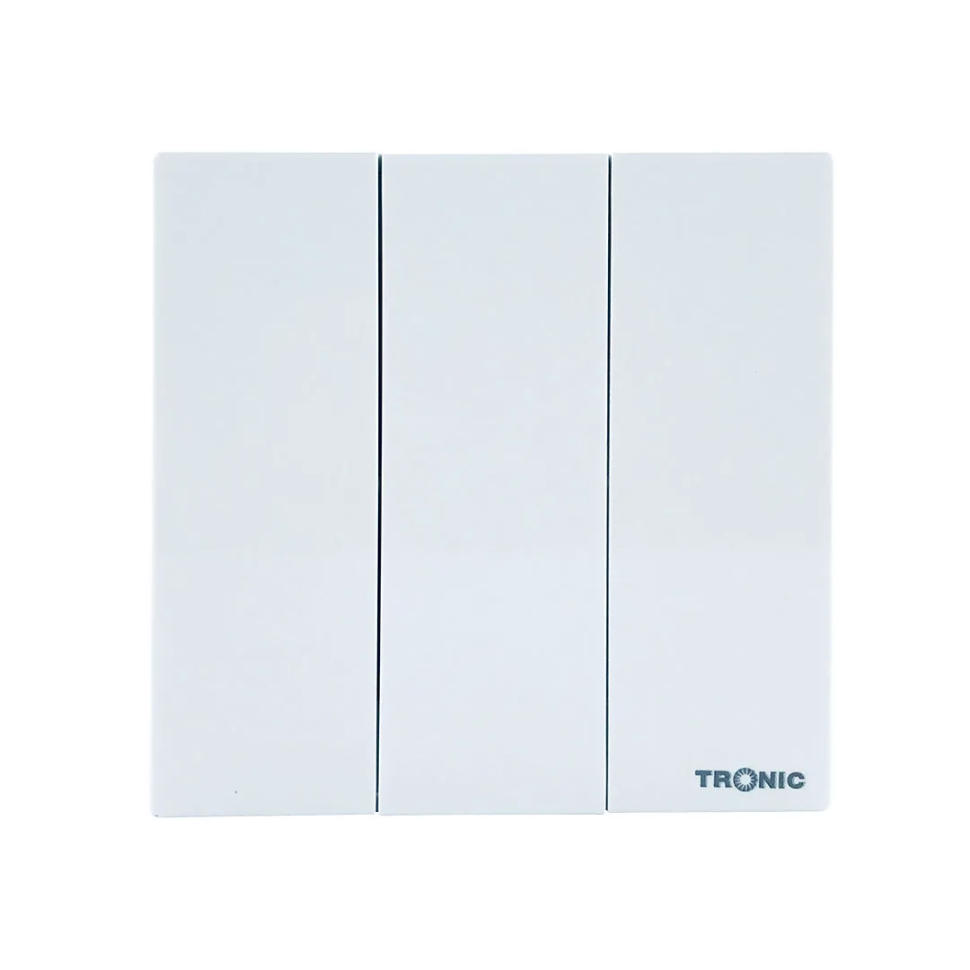 Tronic Big Button Switch 3 Gang 2 Way