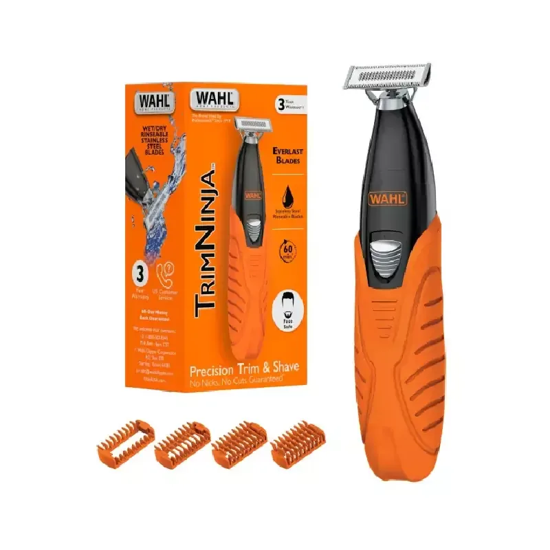 Wahl Hybrid Electric Razor & Beard Trimmer TrimNinja™ with 4 Guide Combs 3031009