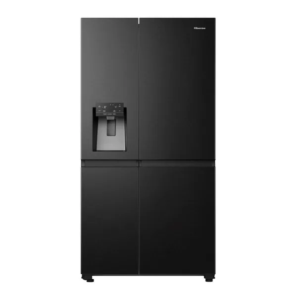 Hisense Refrigerator 601L Side By Side Door, Water & Ice Dispenser, Black Stainless Steel H780SB-IDL