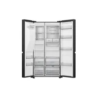 Hisense Refrigerator 601L Side By Side Door, Water & Ice Dispenser, Black Stainless Steel H780SB-IDL