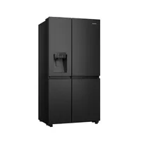 Hisense Refrigerator 601L Side By Side Door, Water & Ice Dispenser, Black Stainless Steel H780SB-IDL