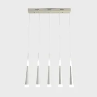 Tronic 5-Light White LED Pendant Light with Adjustable Color Temperature