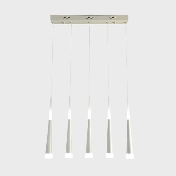 Tronic 5-Light White LED Pendant Light with Adjustable Color Temperature