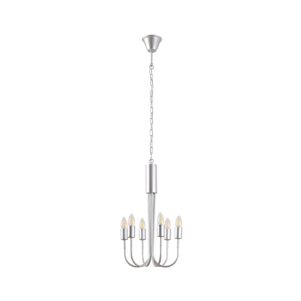 Tronic Iron Wall Lamp Silver 6XE27 SI