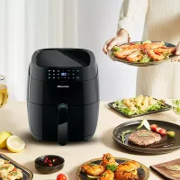 Hisense Digital Air Fryer 3.5L 1400W, LED Control Panel, Adjustable Thermostat, Non-Stick Basket, 9 Preset Programs H04AFBK1S1