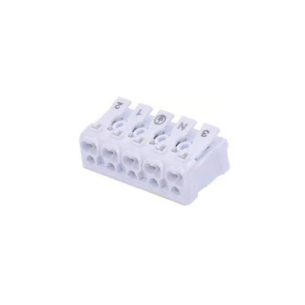 Tronic Connector with Button (L+N+E+1+2) 16Amps 5 Way Wire