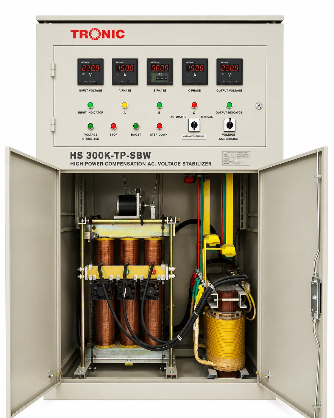 Tronic 300KVA Voltage Regulator Stabilizer - 3 Phase, 380V Output